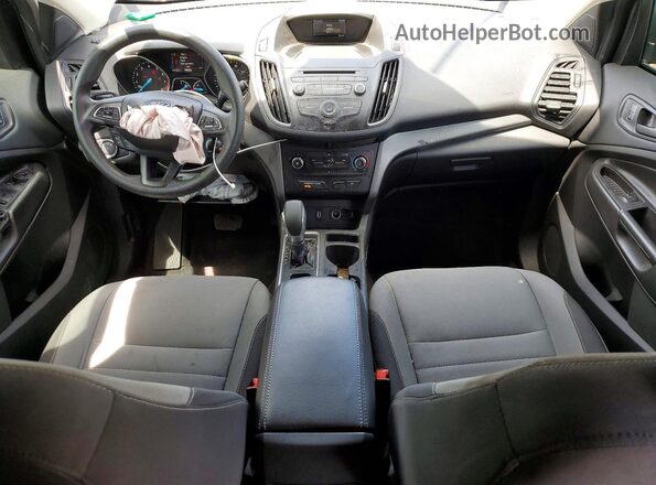 1FMCU0F7XJUB68689 2018 FORD ESCAPE Gray Widok deski rozdzielczej