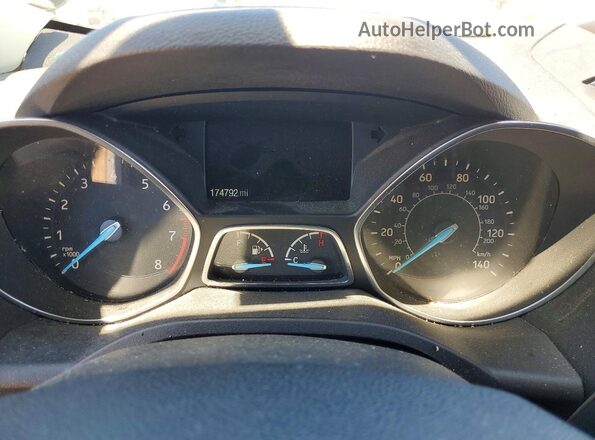 1FMCU0F7XJUB68689 2018 FORD ESCAPE Gray Widok zestawu wskaźników