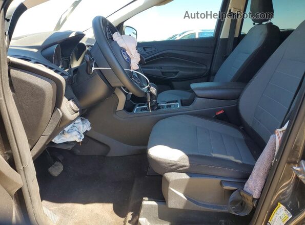 1FMCU0F7XJUB68689 2018 FORD ESCAPE Gray Widok wnętrza z przodu