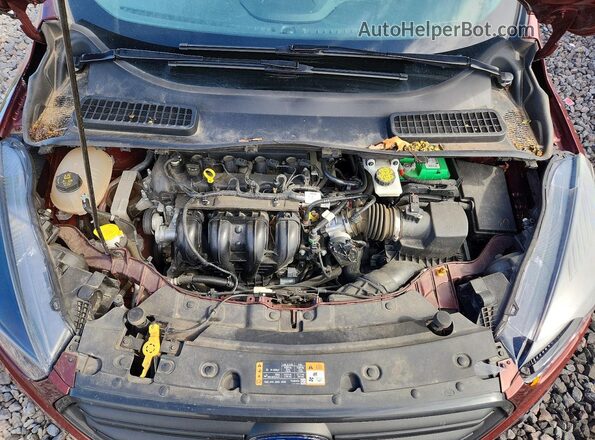 1FMCU0F7XJUC45545 2018 FORD ESCAPE Burgundy Engine compartment view