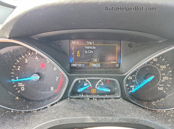 1FMCU0F7XJUC45545 2018 FORD ESCAPE Burgundy Instrument cluster view