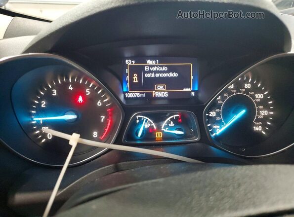 1FMCU0F7XKUA78928 2019 FORD ESCAPE Синий Вид щитка приборов