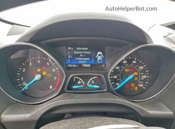 1FMCU0F7XKUB05741 2019 FORD ESCAPE Blue Widok zestawu wskaźników