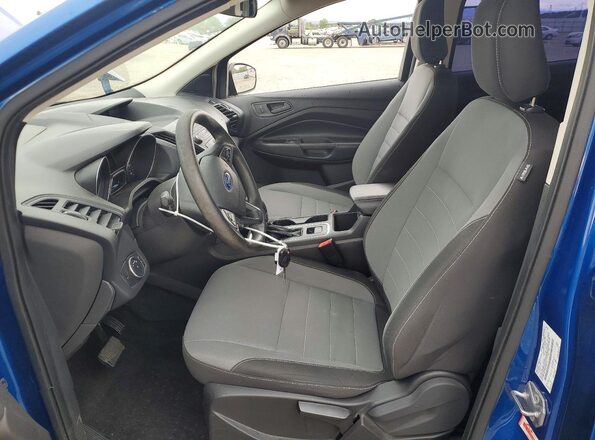 1FMCU0F7XKUB05741 2019 FORD ESCAPE Blue Widok wnętrza z przodu