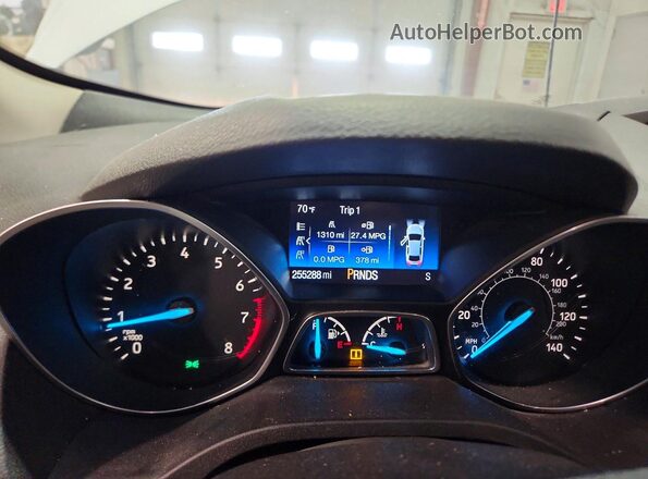 1FMCU0F7XKUB67351 2019 FORD ESCAPE White Widok zestawu wskaźników