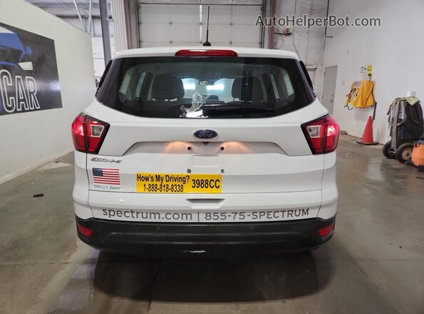 1FMCU0F7XKUB67351 2019 FORD ESCAPE White Widok wnętrza 360 stopni