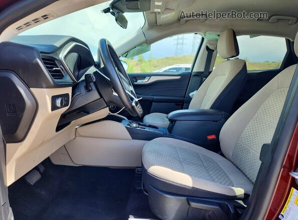 1FMCU0G60MUA67848 2021 FORD ESCAPE Brown Front interior view
