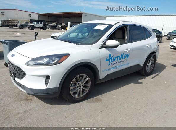 1FMCU0G61LUB13296 2020 FORD ESCAPE White Vista tres cuartos delantera izquierda