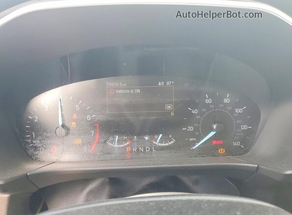 1FMCU0G61LUB97250 2020 FORD ESCAPE Серый Вид щитка приборов
