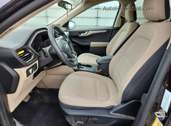 1FMCU0G62LUB13050 2020 FORD ESCAPE Black წინა სალონის ხედი