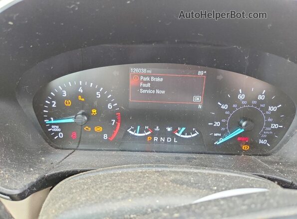 1FMCU0G62LUB13050 2020 FORD ESCAPE Black ხელსაწყოთა პანელის ხედი