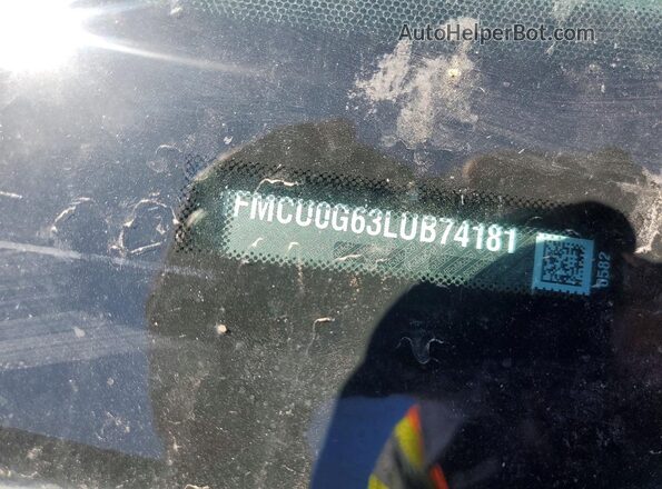 1FMCU0G63LUB74181 2020 FORD ESCAPE Black VIN կոդի պիտակի տեսք