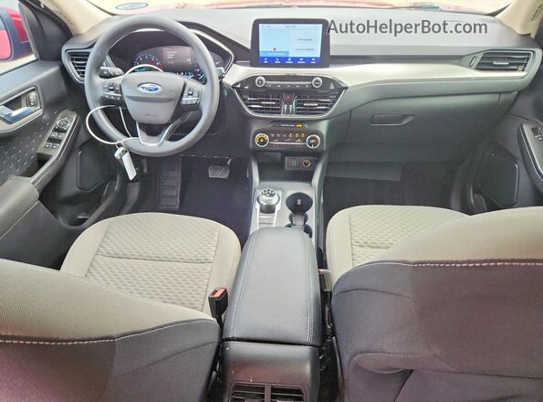 1FMCU0G64LUA69147 2020 FORD ESCAPE Красный Вид панели приборов