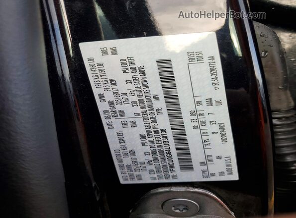 1FMCU0G64LUB30738 2020 FORD ESCAPE Black Widok komory silnika