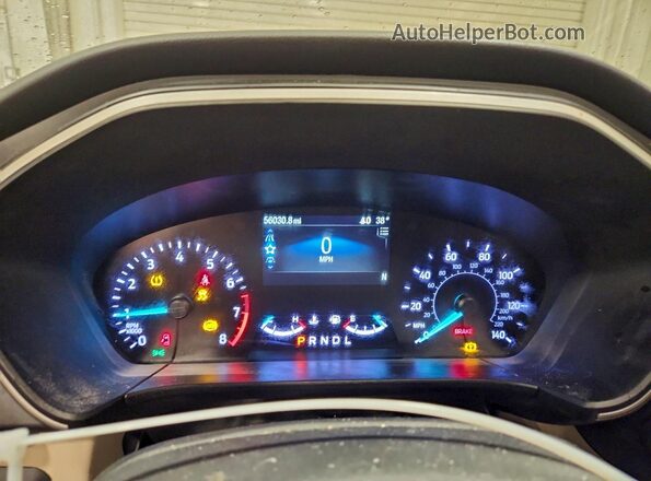 1FMCU0G68LUA96576 2020 FORD ESCAPE Tan Instrument cluster view