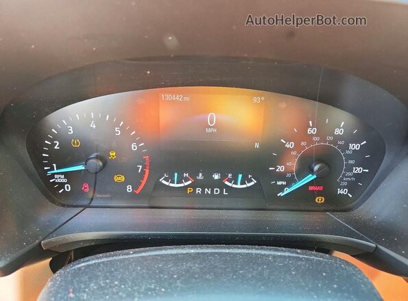 1FMCU0G68LUB02733 2020 FORD ESCAPE Tan ხელსაწყოთა პანელის ხედი