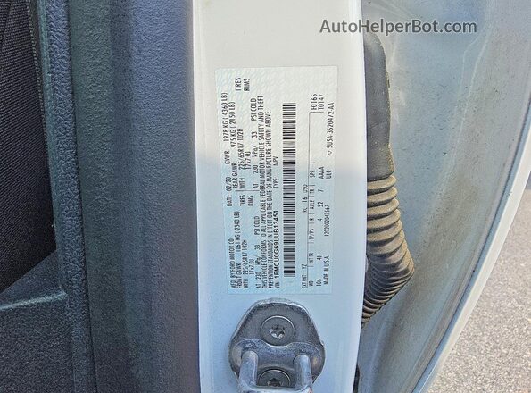 1FMCU0G69LUB13451 2020 FORD ESCAPE White Widok naklejki z numerem VIN