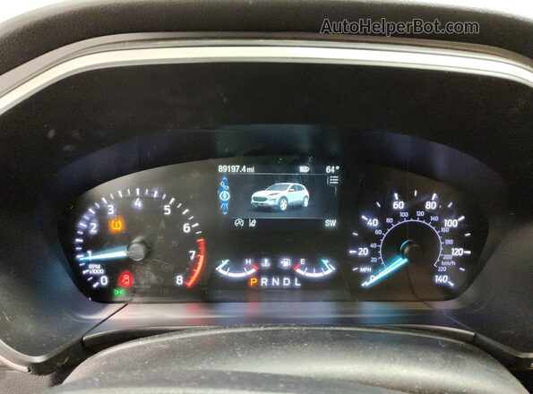 1FMCU0G69LUB13451 2020 FORD ESCAPE White Widok zestawu wskaźników