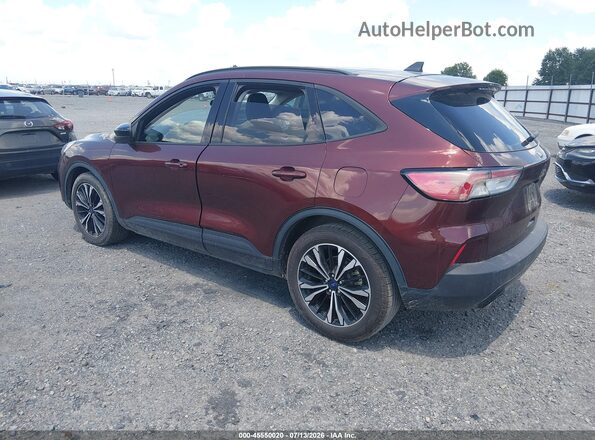 1FMCU0G69MUB34138 2021 FORD ESCAPE Burgundy Задня ліва чверть