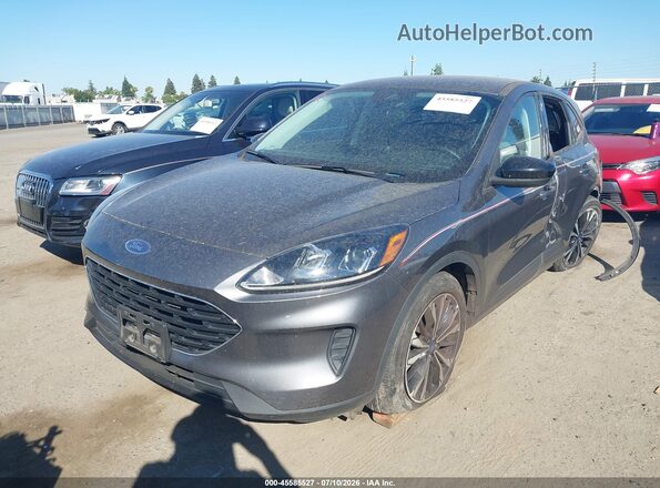 1FMCU0G6XNUB83642 2022 FORD ESCAPE Gray Przód lewy
