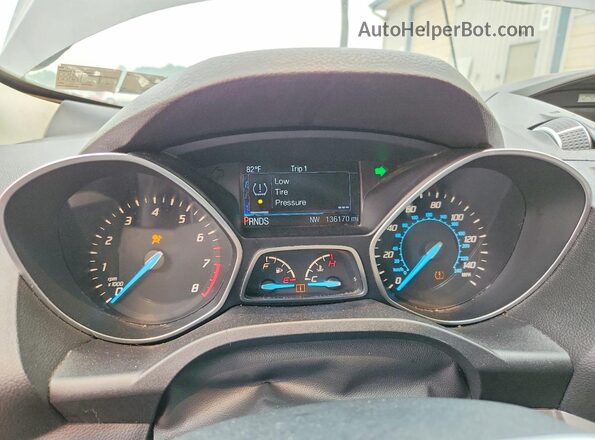 1FMCU0G70GUB51262 2016 FORD ESCAPE Gray Instrument cluster view