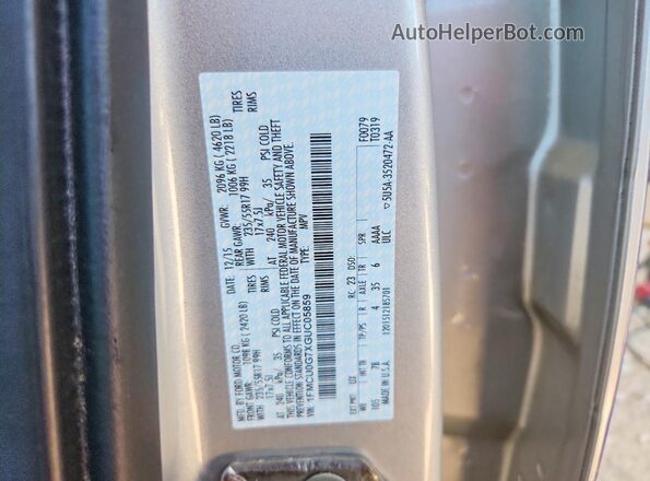 1FMCU0G7XGUC05859 2016 FORD ESCAPE Two Tone VIN կոդի պիտակի տեսք
