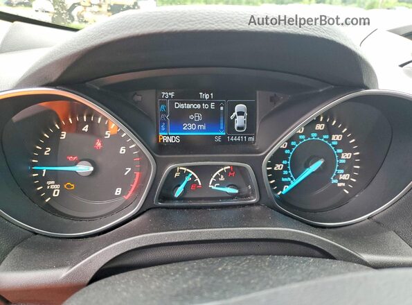 1FMCU0G7XGUC89682 2016 FORD ESCAPE White Vista del cuadro de instrumentos
