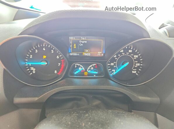 1FMCU0G91HUE91023 2017 FORD ESCAPE Black Սարքավորումների վահանակի տեսք