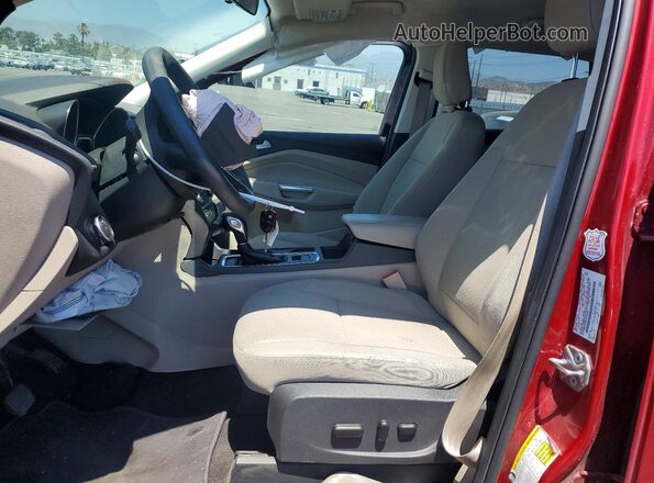 1FMCU0G92JUC63330 2018 FORD ESCAPE Red Vista interior delantera