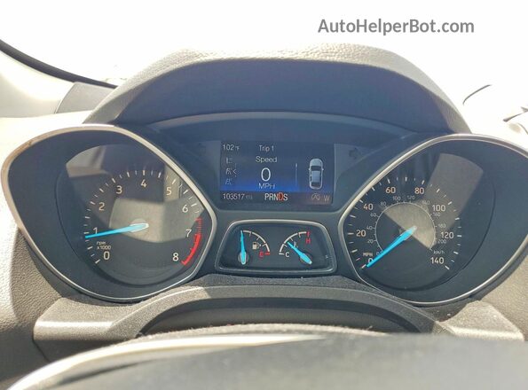 1FMCU0G93HUE30353 2017 FORD ESCAPE Blue Vista del cuadro de instrumentos