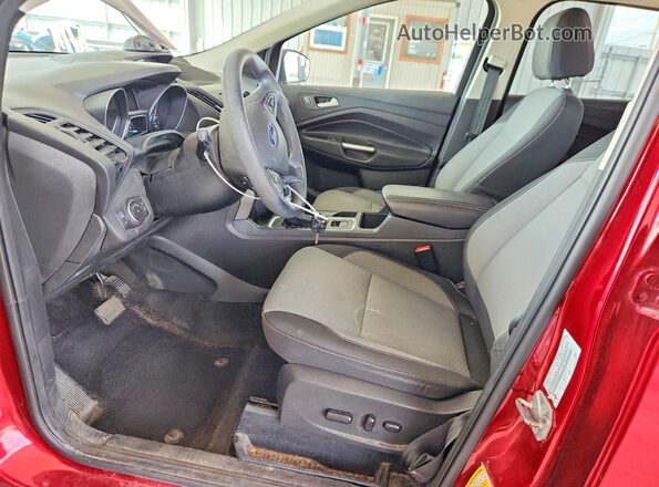 1FMCU0G94HUE33987 2017 FORD ESCAPE Burgundy წინა სალონის ხედი