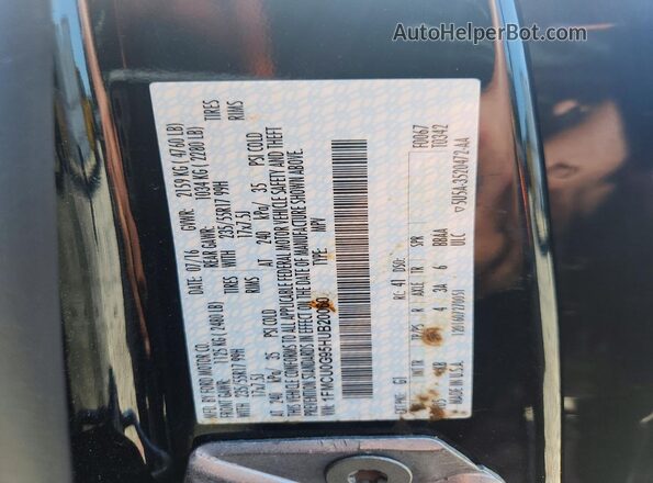 1FMCU0G95HUB20060 2017 FORD ESCAPE Черный Вид наклейки с VIN-кодом