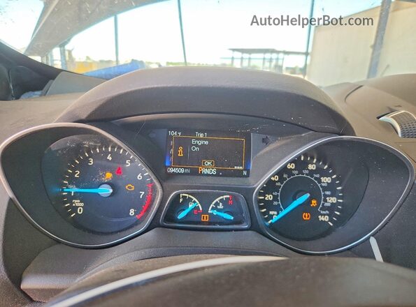 1FMCU0G96HUD85795 2017 FORD ESCAPE Gray Vista del cuadro de instrumentos