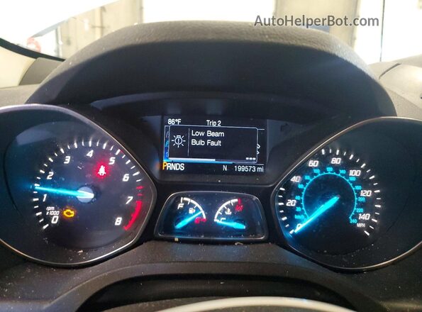 1FMCU0G97GUB75415 2016 FORD ESCAPE White Vista del cuadro de instrumentos