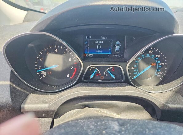 1FMCU0G97GUB84423 2016 FORD ESCAPE White Вид щитка приладів