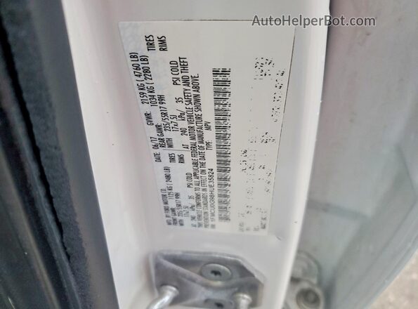 1FMCU0G98HUE35824 2017 FORD ESCAPE White VIN կոդի պիտակի տեսք