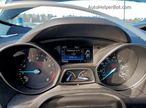 1FMCU0G99GUC45268 2016 FORD ESCAPE Black Instrument cluster view