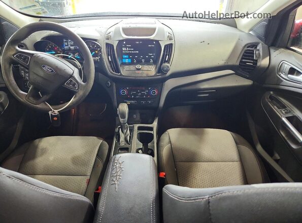 1FMCU0G99KUB12213 2019 FORD ESCAPE Red Dashboard view