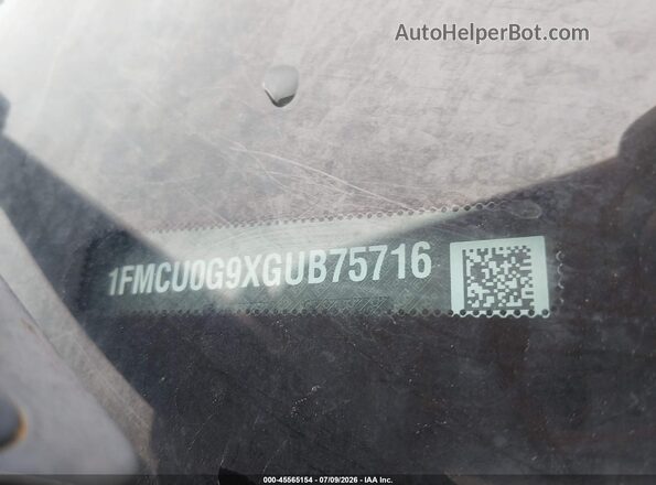 1FMCU0G9XGUB75716 2016 FORD ESCAPE Gray Շարժիչի բաժամունքի տեսք
