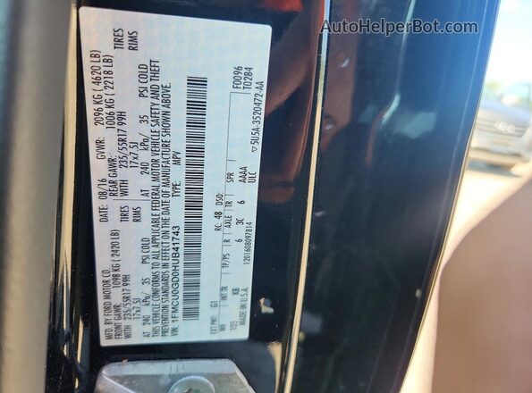 1FMCU0GD0HUB41743 2017 FORD ESCAPE Black Engine compartment view