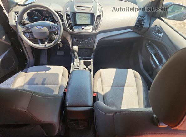 1FMCU0GD0HUB41743 2017 FORD ESCAPE Black Dashboard view