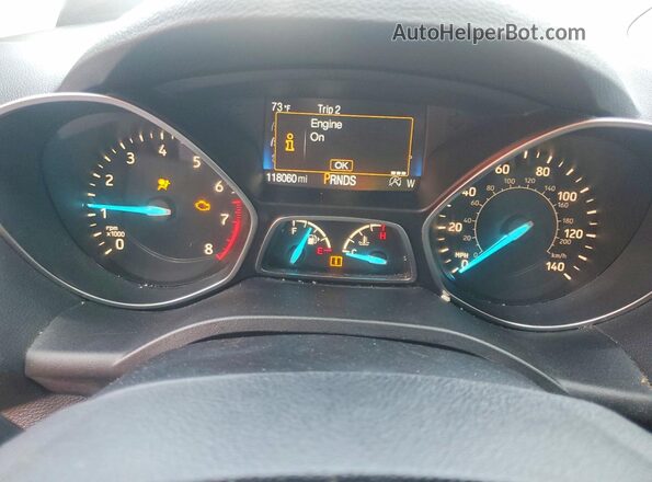 1FMCU0GD0HUD04620 2017 FORD ESCAPE Gold Widok zestawu wskaźników