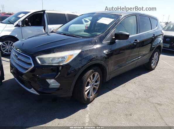 1FMCU0GD0HUD51548 2017 FORD ESCAPE Black წინა მარცხენა ხედი სამი მეოთხედიდან
