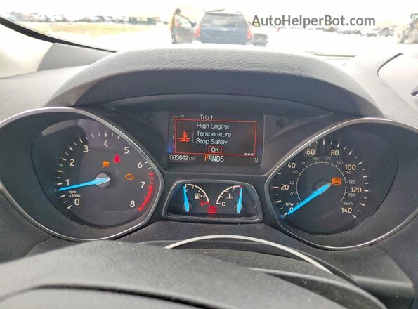1FMCU0GD0JUC01722 2018 FORD ESCAPE Charcoal Widok zestawu wskaźników
