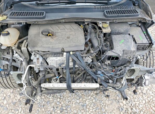 1FMCU0GD0JUC01722 2018 FORD ESCAPE Charcoal Widok wnętrza z tyłu