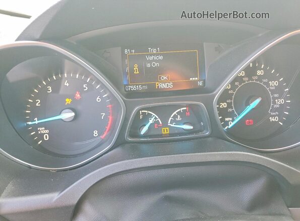 1FMCU0GD0JUD25974 2018 FORD ESCAPE Gray Vista del cuadro de instrumentos