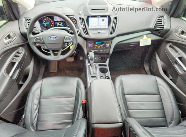 1FMCU0GD0JUD58988 2018 FORD ESCAPE Black Dashboard view