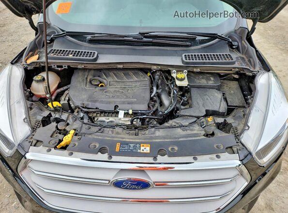 1FMCU0GD0JUD58988 2018 FORD ESCAPE Black Engine compartment view