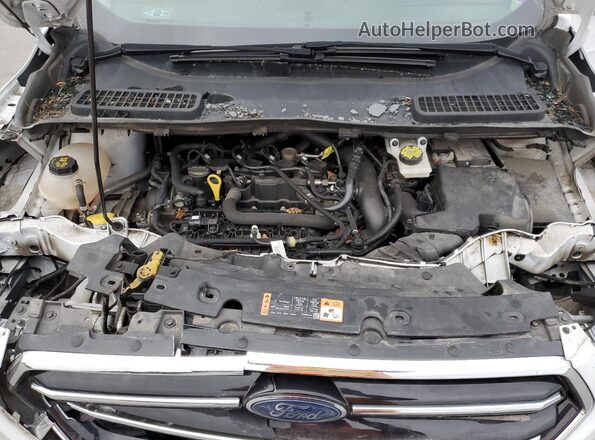 1FMCU0GD0KUA84175 2019 FORD ESCAPE White Vista del compartimento del motor