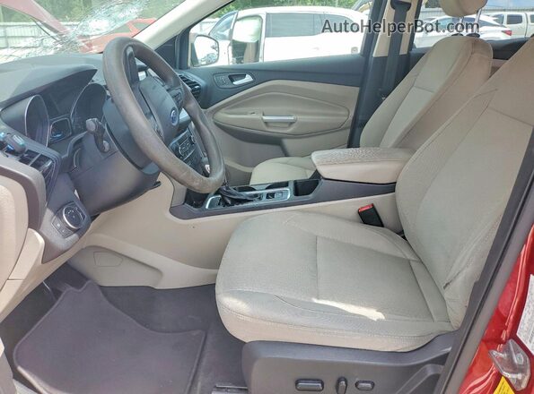 1FMCU0GD0KUA87562 2019 FORD ESCAPE Red Widok wnętrza z przodu